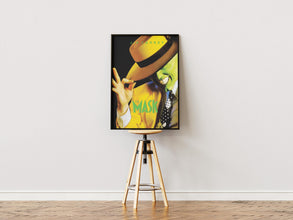The Mask Poster, Retro Movie Poster, Vintage Poster, Jim Carrey, Cameron Diaz, Superhero Film, Gift for Her, Gift for Him, Wall Art, Gift 1877147500