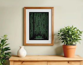 The Matrix Movie Poster Minimalist 90s Film Print Retro Vintage Minimalism Wall Art Gift 1344295425