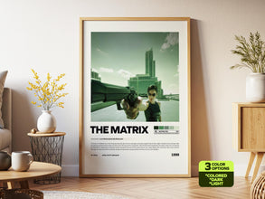 The Matrix Poster, Sci-Fi Film Print, Vintage Movie , Digital Download 4360883805