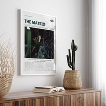 The Matrix, Wachowski's, Retro Movie Poster, Custom Movie Poster 4421168496