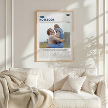The Notebook, Nick Cassavetes, Retro Movie Poster, Custom Movie Poster 4421165749