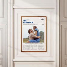 The Notebook, Nick Cassavetes, Retro Movie Poster, Custom Movie Poster 4421165749