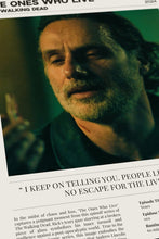 The Ones Who Live  TV Show Poster  The Walking Dead  Rick Grimes  Andrew Lincoln  TV Quote  TWD Minimalist Poster  Instant Download 1686362365