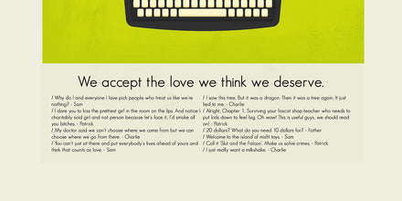 The Perks of Being a Wallflower  Minimalist Movie Poster 1441198072