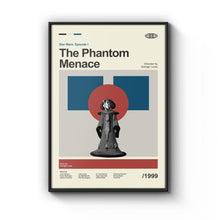 The Phantom Menace Poster, Mid Century Star Wars Poster, Retro Movie Print, Modern Vintage Movie Posters 1784904824