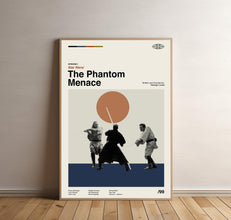 The Phantom Menace  - Star Wars Poster, Star Wars Print, Tv Series Poster, Midcentury Art, Minimalist Art, Retro Poster, Vintage Poster 1809598637