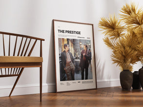 The Prestige Poster, Christian Bale and Hugh Jackman Poster, Christopher Nolan Film The Prestige Print, Cult Movie Decor, Film Wall Art 4309079091