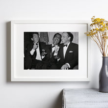 The Rat Pack Print Dean Martin, Sammy Davis, Frank Sinatra Black and White Wall Art, Vintage Print, Photography Prints, Museum Quality Print 1606604864