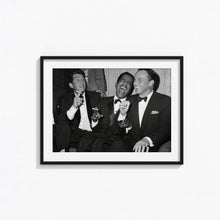 The Rat Pack Print Dean Martin, Sammy Davis, Frank Sinatra Black and White Wall Art, Vintage Print, Photography Prints, Museum Quality Print 1606604864
