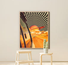 The Real Road Trip 2  Opart Poster  Retro Vintage Art  Collage Art  Surrealism  Optical Illusion  Trippy Art  Poster  Wall Art 1278886314
