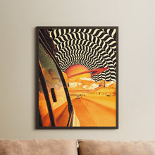 The Real Road Trip 2  Opart Poster  Retro Vintage Art  Collage Art  Surrealism  Optical Illusion  Trippy Art  Poster  Wall Art 1278886314
