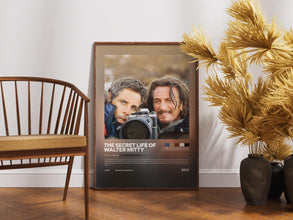 The Secret Life of Walter Mitty Poster, Retro Movie, Vintage Film, Ben Stiller, Kristen Wiig 4412299052
