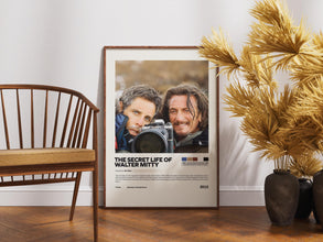 The Secret Life of Walter Mitty Poster, Retro Movie, Vintage Film, Ben Stiller, Kristen Wiig 4412299052