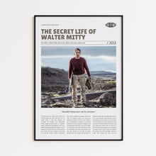 The Secret Life of Walter Mitty, Ben Stiller, Retro Movie Poster, Custom Movie Poster 4421171000