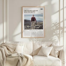 The Secret Life of Walter Mitty, Ben Stiller, Retro Movie Poster, Custom Movie Poster 4421171000