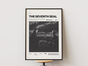 The Seventh Seal Poster, Ingmar Bergman's The Seventh Seal Print, Cult Movie Poster, Famous Film Wall Art Idea, Gift Movie Poster 4300115506