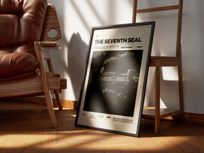 The Seventh Seal Poster, Ingmar Bergman's The Seventh Seal Print, Cult Movie Poster, Famous Film Wall Art Idea, Gift Movie Poster 4300115506