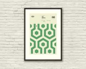 The Shining - Kubrick Inspired Poster, Art Print - Minimalist Shapes, Collage, Swiss, Green, Hexagon, Vintage 626723862