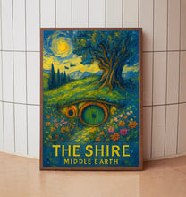 The Shire Travel Poster, Middle Earth Print, New Zealand City Wall Decor, National Park Wall Art Print, Birthday Gifts, Home Decor