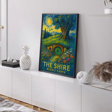 The Shire Travel Poster, Middle Earth Print, New Zealand City Wall Decor, National Park Wall Art Print, Birthday Gifts, Home Decor