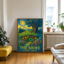 The Shire Travel Poster, Middle Earth Print, New Zealand City Wall Decor, National Park Wall Art Print, Birthday Gifts, Home Decor
