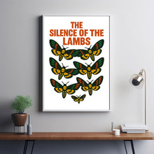 The Silence of the Lambs Poster, Cult Thriller Film Art, Vintage Horror Illustration, Retro Movie