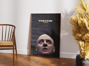 The Silence of the Lambs Poster, Retro Movie, Anthony Hopkins, Jodie Foster, Wall Art 1888030829