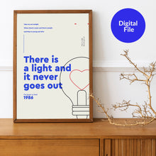 The Smiths, There is a light that never goes out, design poster, Band art, Rock posters, Gifts for music lovers - Digital File 1228990102