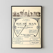 The Squaw Man 1914Poster Art Print Movie Posters Gift for Movie lovers