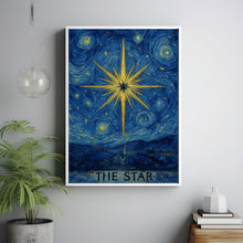The Star Tarot Print - Boho Wall Art, Celestial Wall Prints, Mystical Art, Neutral Decor, Astrology Posters, Tarot Card, Boho Horoscopes,