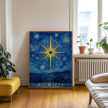 The Star Tarot Print - Boho Wall Art, Celestial Wall Prints, Mystical Art, Neutral Decor, Astrology Posters, Tarot Card, Boho Horoscopes,
