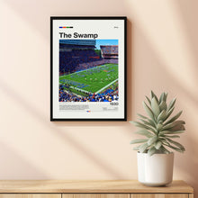 The Swamp Florida Gators Stadium Poster, Florida Gators Poster Print, NCAA Stadium Poster