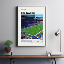 The Swamp Florida Gators Stadium Poster, Florida Gators Poster Print, NCAA Stadium Poster