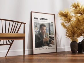 The Terminal Poster, Tom Hanks and Catherine Zeta-Jones Starring Poster, Steven Spielberg Film The Terminal Print, Movie Wall Decor Idea 4350046237