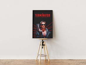 The Terminator Movie Poster, Poster Print, Movie Lovers Gift, Printable Wall Art,Arnold Schwarzenegger, Retro Vintage Poster, Film Print 1893155487