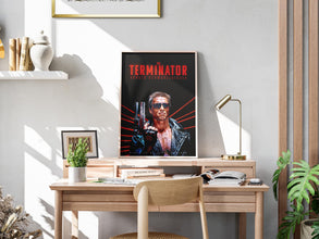 The Terminator Movie Poster, Poster Print, Movie Lovers Gift, Printable Wall Art,Arnold Schwarzenegger, Retro Vintage Poster, Film Print 1893155487