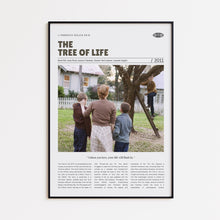 The Tree of Life, Terrence Malick, Retro Movie Poster, Custom Movie Poster Print 4421169762