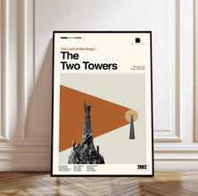 The Two Towers Movie Poster - Midcentury Modern Minimalist Print 4374370862