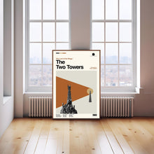The Two Towers Movie Poster - Midcentury Modern Minimalist Print 4374370862