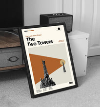 The Two Towers Movie Poster - Midcentury Modern Minimalist Print 4374370862