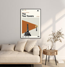 The Two Towers Movie Poster - Midcentury Modern Minimalist Print 4374370862