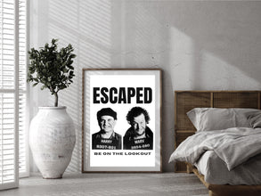 The Wet Bandits Home Alone Movie Mug Shots Poster, Funny Bathroom Wall Art, Comedy, Home Alone Decor, Harry & Marv Home Alone 1805700644