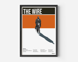The Wire TV Show Print, Minimalist Movie Poster, Midcentury Modern Art 1287653984