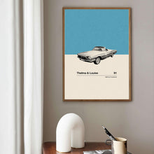 Thelma & Louise Inspire Poster  Car in Movie Poster  Mid Century Modern Poster  Minimalist Poster  Retro Art Print  Classic Movie 1615975509
