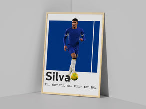 Thiago Silva Soccer Poster, Modern Sports Wall Art Sport Poster 1638766662