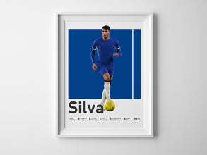 Thiago Silva Soccer Poster, Modern Sports Wall Art Sport Poster 1638766662