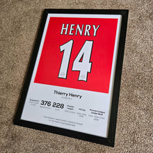 Thierry Henry AFC Legend Stats Football Print 842230208