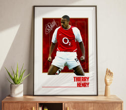 Thierry Henry Poster Football Print, Football Gifts For Fans 4387283846