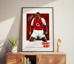 Thierry Henry Poster Football Print, Football Gifts For Fans 4387283846