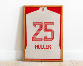 Thomas Müller Jersey Poster, German Football, Gift for Boys Sport Poster 1509434838